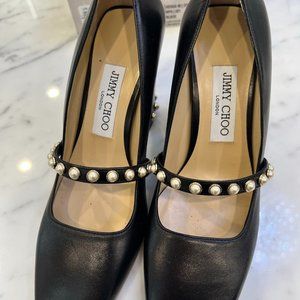 Jimmy Choo black Hoska shoe size 37 1/2❣️